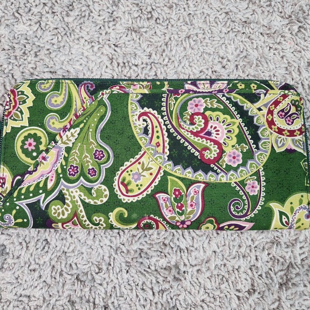 Vera Bradley large travel organizer wallet